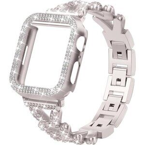 NEW Rhinestone APple Watch Band with Case